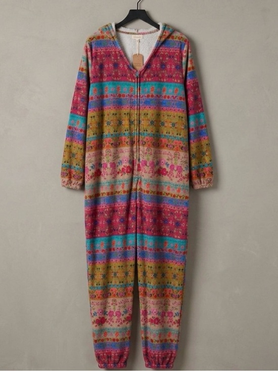 NATURAL LIFE Other - NATURAL LIFE Multicolor Fleece Onesie Pajamas